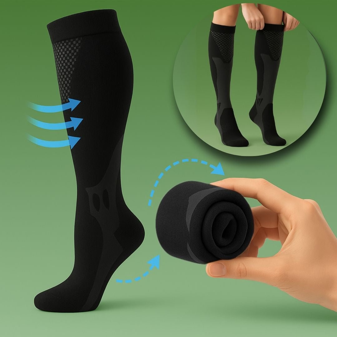 Diabetic Support Socks – Black
