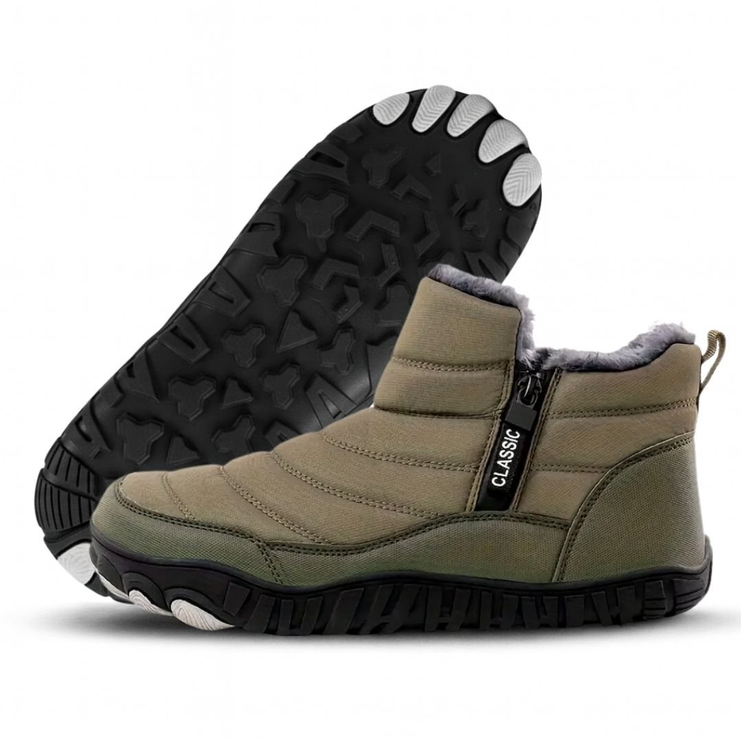 Max Cold – Ergonomic & Supportive Wide Toe Box Shoes (Unisex) – Army Green