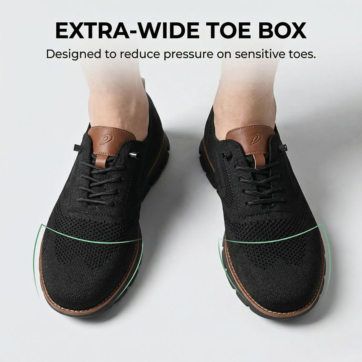 Ultra Comfy - Healthy and Supportive Walking Shoes Navy (Black Sole Edition)