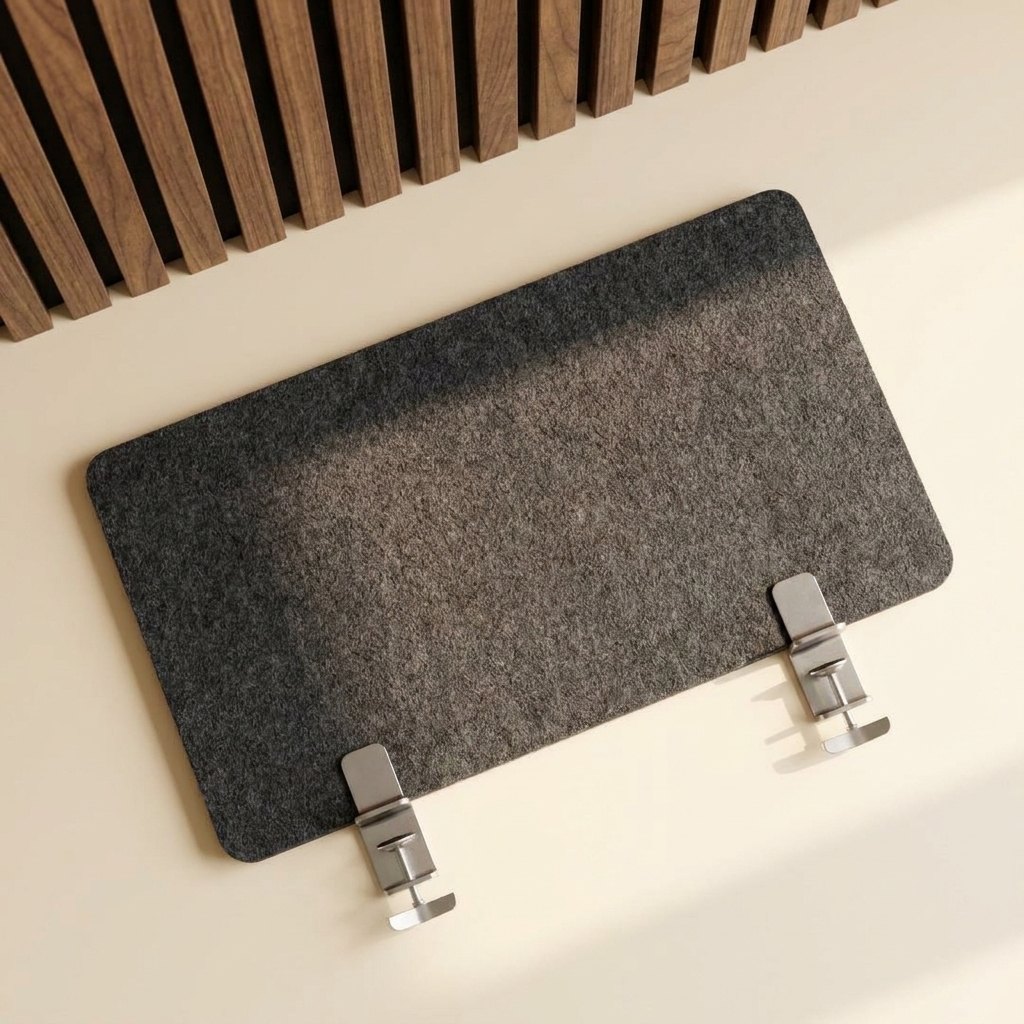 Felt Privacy Screen for Desks, with Clamps