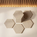 Hexagonal Acoustic Felt Panels — Set of 12