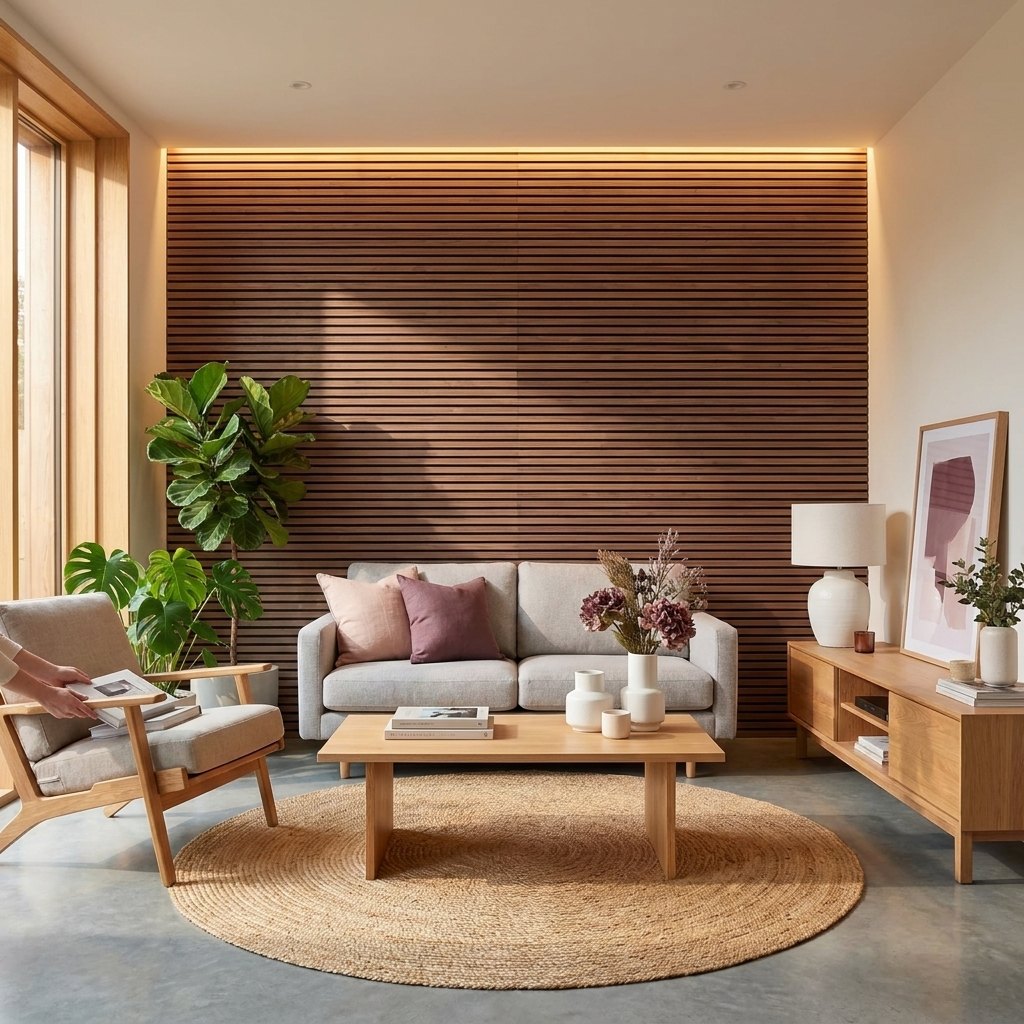 Short Slat Wall Panels 240 × 60 cm — Packs of 4 or 8
