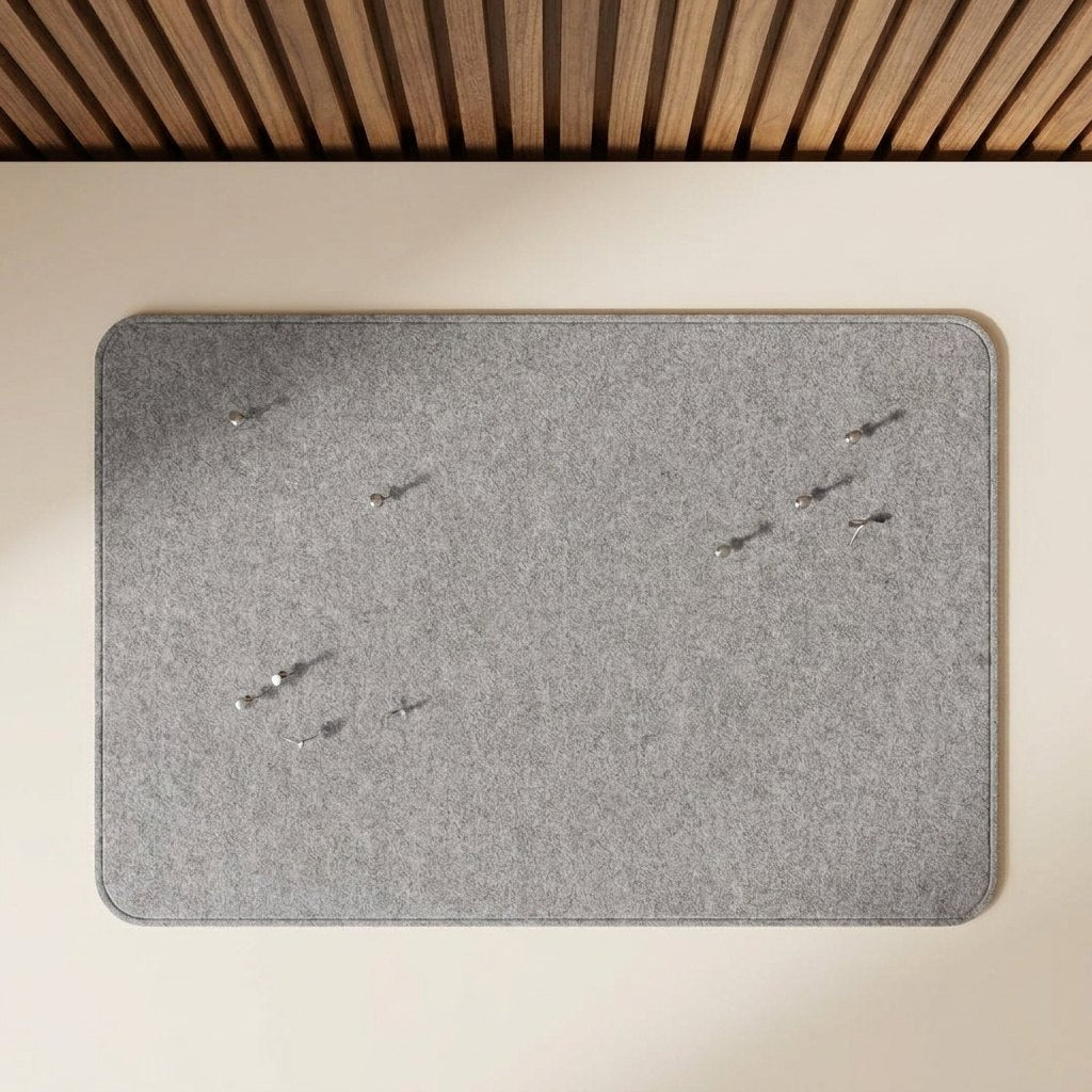 Soft-Corner Felt Notice Board, 60 × 90 cm