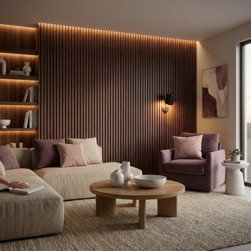 Fabric-Cord Plug-In Wall Light