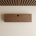 Wall-Mounted Media Shelf with Cord Opening — 120 cm
